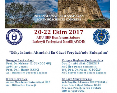 20-22 Ekim 2017 günlerinde Nazilli’de düzenlenen 14. Anadolu Adli Bilimler Kongresinde Prof. Dr. İlhan Tomanbay Gerontoloji ve Sosyal Çalışma bağlamında bir sunum yaptı. 